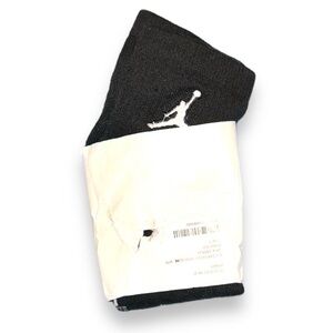 JORDAN LEGACY mens Jumpman logo crew socks New Sz Small Black